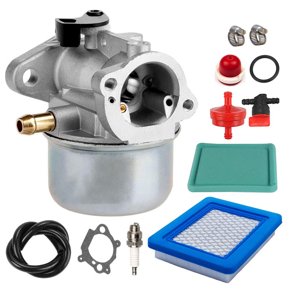 799868 Carburetor With Air Filter Spark Plug Tune Up Kit Compatible With Briggs & Stratton Craftsman 694882, 698444,498254, 7981