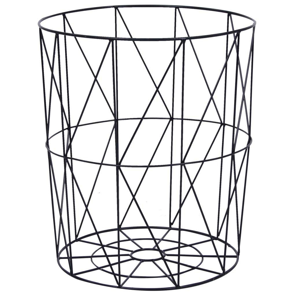 vidaXL Scandinavian Style Coffee Table - Copper Colored Metal - Round Side Table with MDF Tabletop, Versatile Design for Storage and Decor