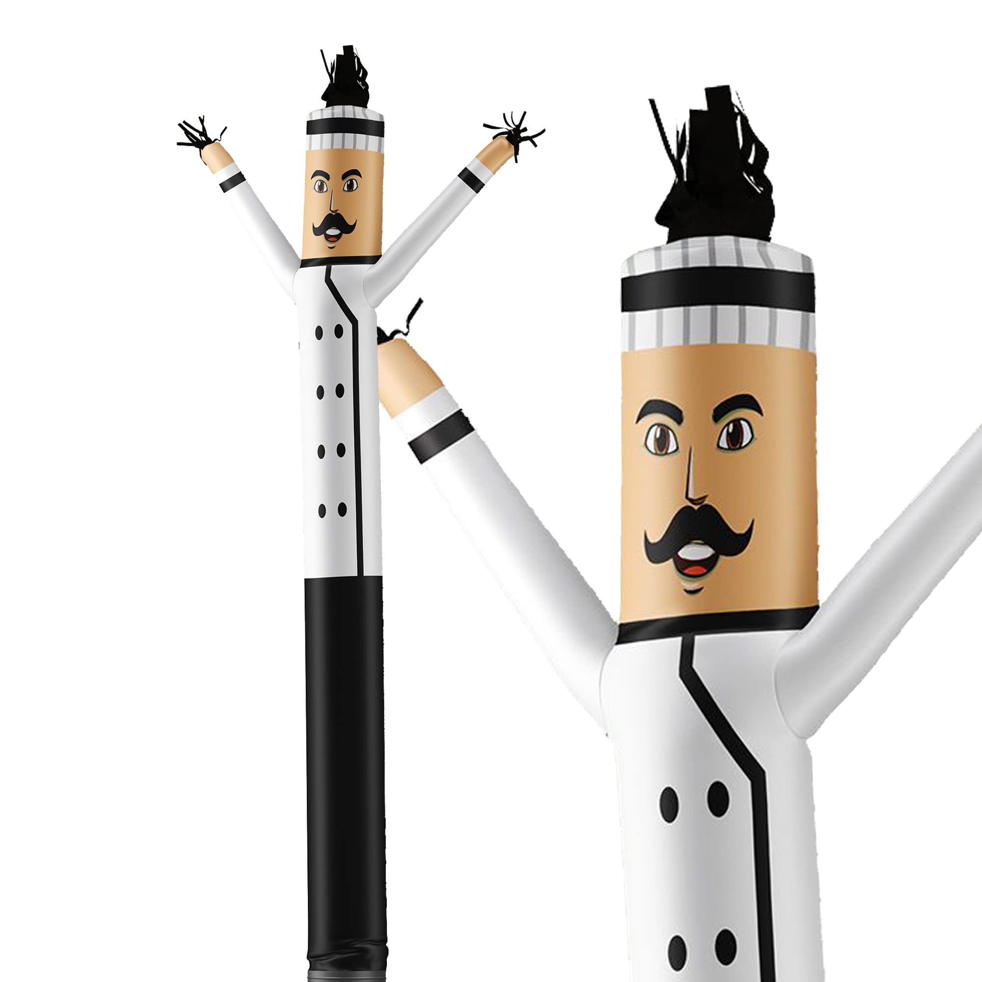 Lookourway Air Dancers Inflatable Tube Man Attachment - 20 Feet Tall Wacky Waving Inflatable Dancing Tube Guy For Business Promo