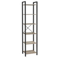 VASAGLE 6-Tier Tall Bookshelf, Narrow Bookcase with Steel Frame, Skinny Book Shelf for Living Room, Home Office, Study, 11.8 x 1
