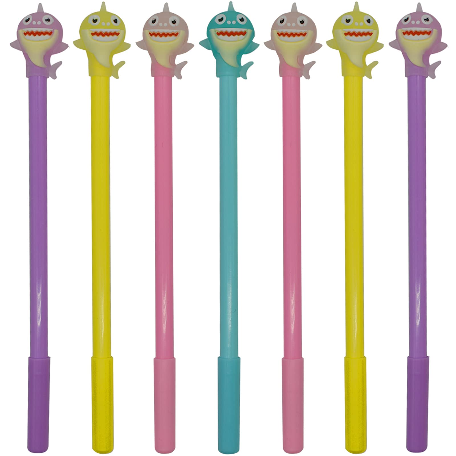 Maydahui 12Pcs Cartoon Shark Gel Pen Cute Dolphin Fish Pens Black Ink For Students Stationery School Supplies