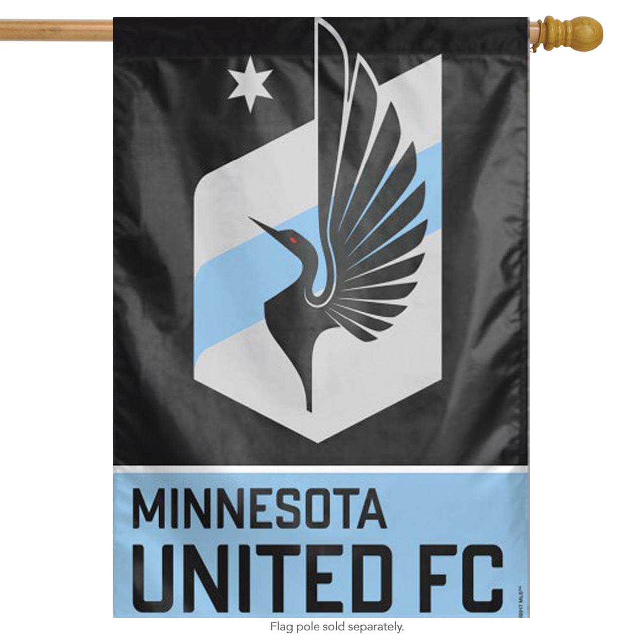 Wincraft Minnesota United Fc Flag 28' X 40' Vertical House Banner