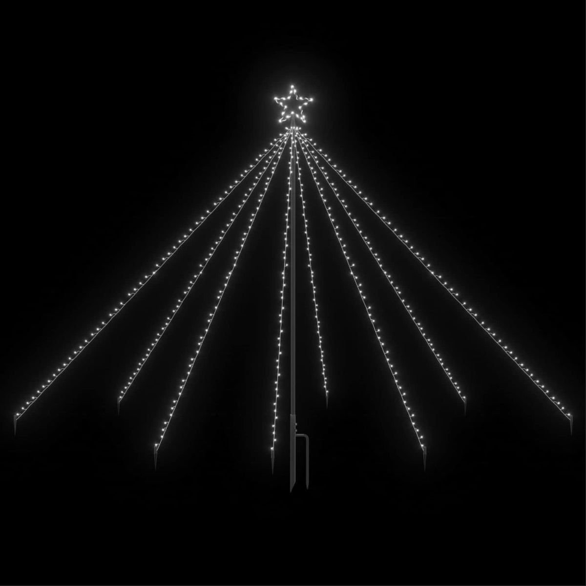 vidaXL LED Christmas Waterfall Tree Lights Indoor Outdoor 400 LEDs 8.2'