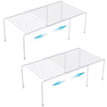 Homics Expandable Cabinet Storage Organizer Shelf, Freezer Shelf Kitchen Cabinet Pantry Spice Rack for Plate Cup Organizer with 
