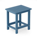 Yefu Small Table Side Tables Outdoor Coffee Table For Patio Living Room Bedroom(Navy Blue, Single Layer)