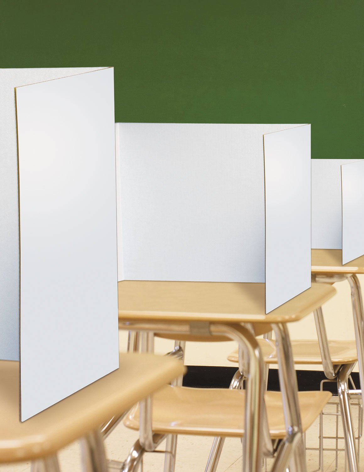 Pacon Boards Privacy Screen, 16&quot; X 48&quot; X 0.9&quot;, White