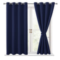 Hiasan Blackout Curtains for Bedroom - Thermal Insulated & Light Blocking Window Curtains for Living Room/Kids Room, 2 Drape Pan