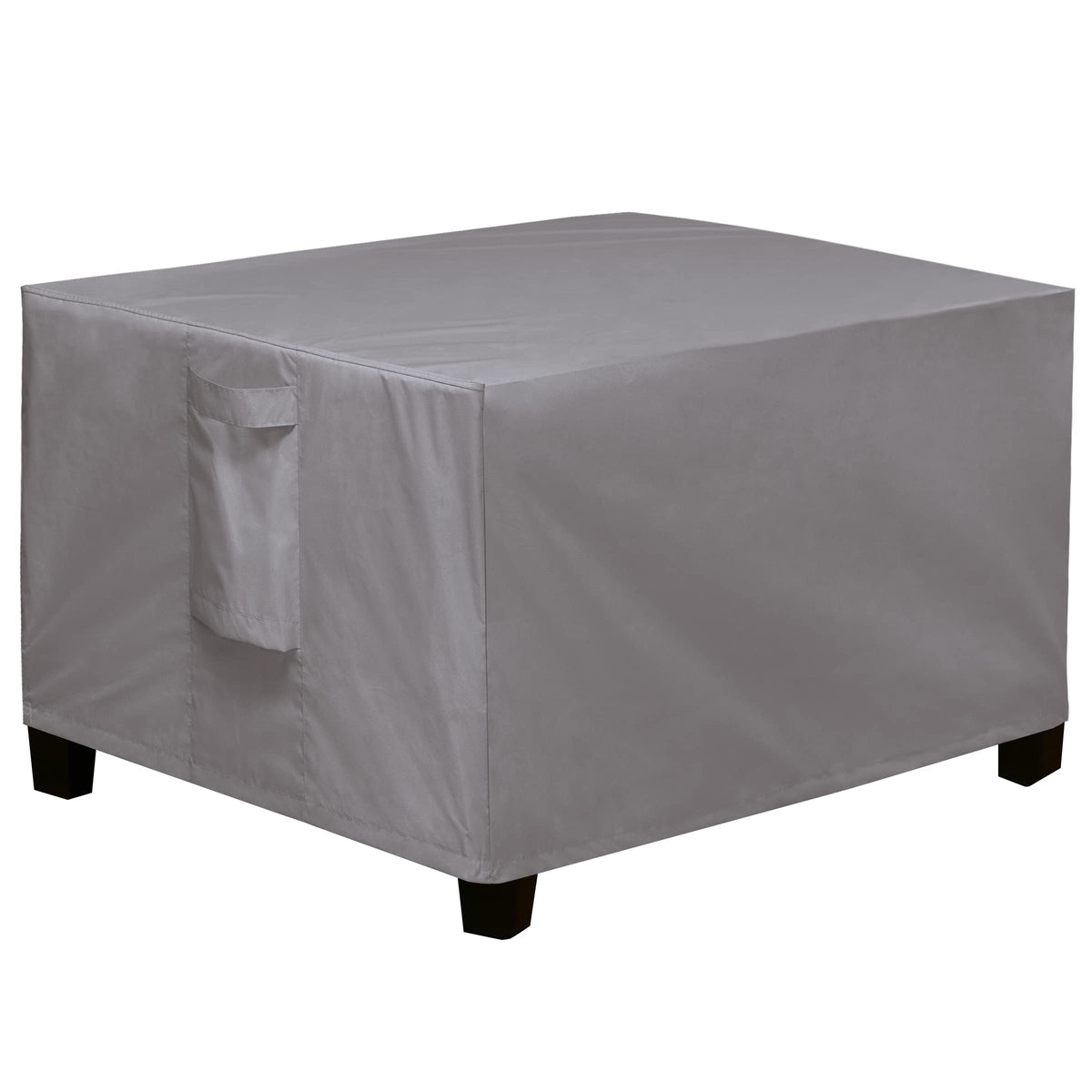 Easy-Going Rectangle Patio Ottoman Cover, Waterproof Outdoor Ottoman Cover, Fade Resistant Patio Side Table Cover, Durable Outdoor Furniture Covers With Sealed Seam (40'X30'X17', Grey)