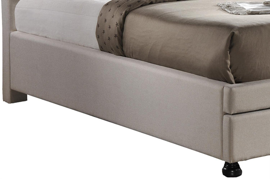 Baxton Studio BBT6423-Light King Platform, Light Beige