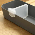 Toriox 4 Pcs Plastic Refrigerator Internal Drawer Shelf Divider Clip Fridge Drawers Storage Partition Clips Storage Space Dividi