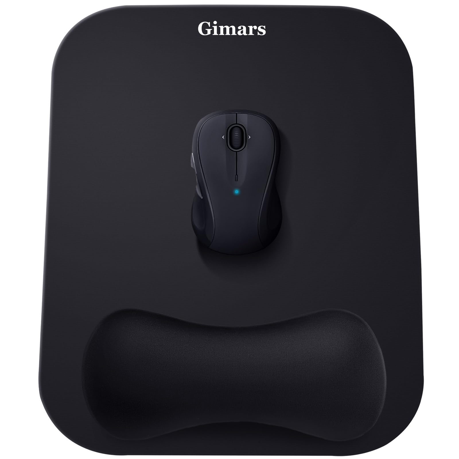 Gimars Mouse Pad With Wrist Rest, Large Smooth Superfine Fibre Memory Foam Ergonomic Mouse Pad, Comfortable Mousepad With Nonsli
