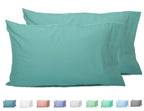 Sunflower Queen Pillowcases Set Of 2, 100% Cotton Queen Pillow Cases 2, 20  30 Inches Lagoon, Soft And Breathable
