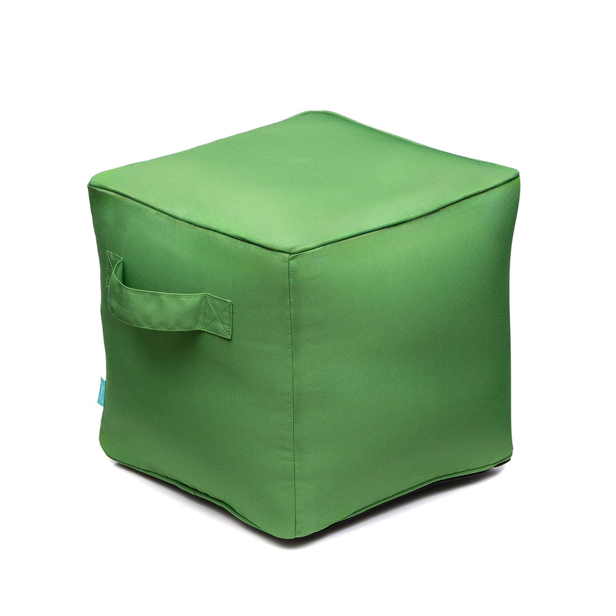 Qilloway Indoor/Outdoor Inflatable Stool, Ottoman Pouf Cube 16',All Weather Foot Rest For Kids Or Adults, Camping Or Home… (Lime Green)