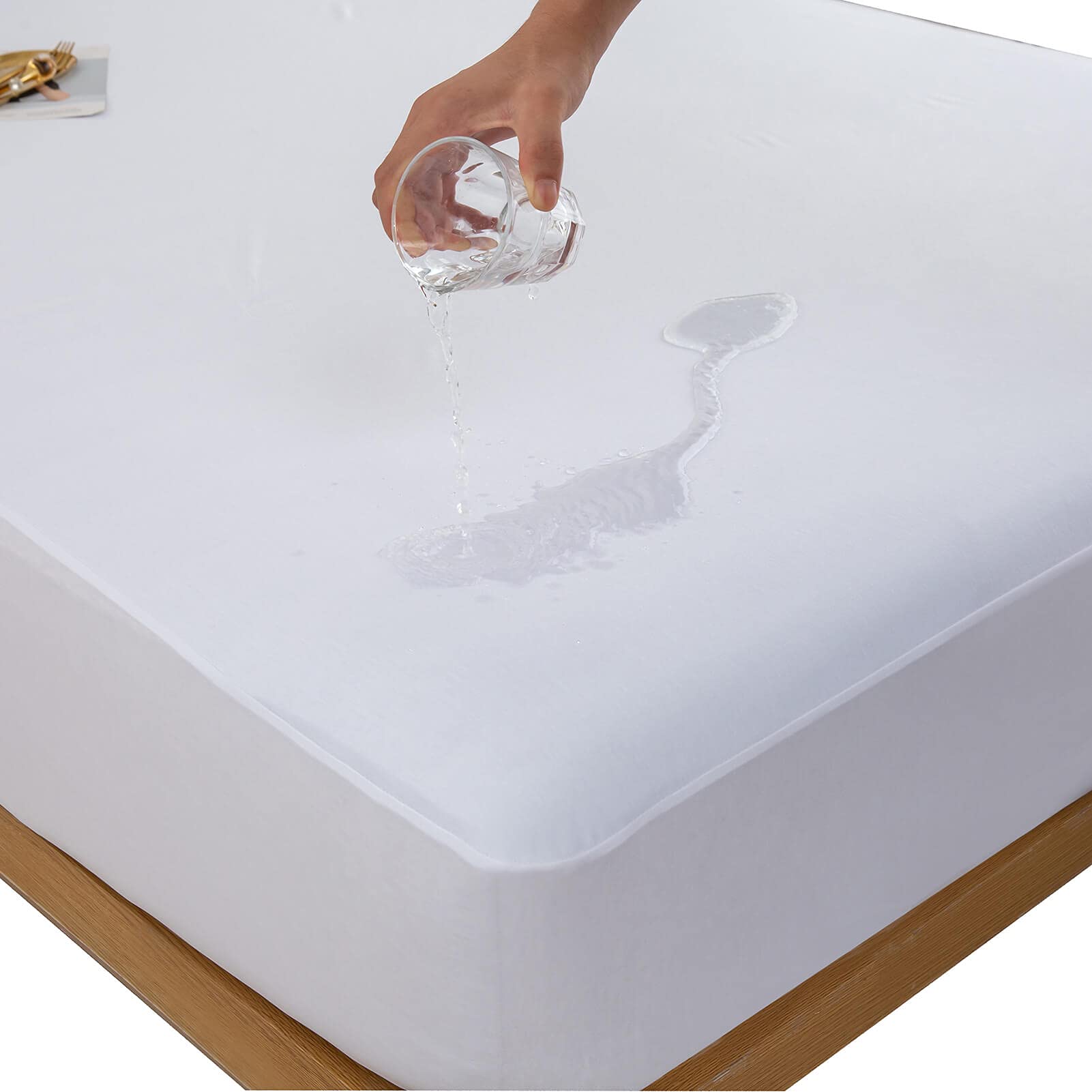Waterproof Rv King Mattress Protector For 72 X 80 Or 70X80 Narrow King Bed With Stretchy Skirt Ultra Soft Jersey Matressprotecto