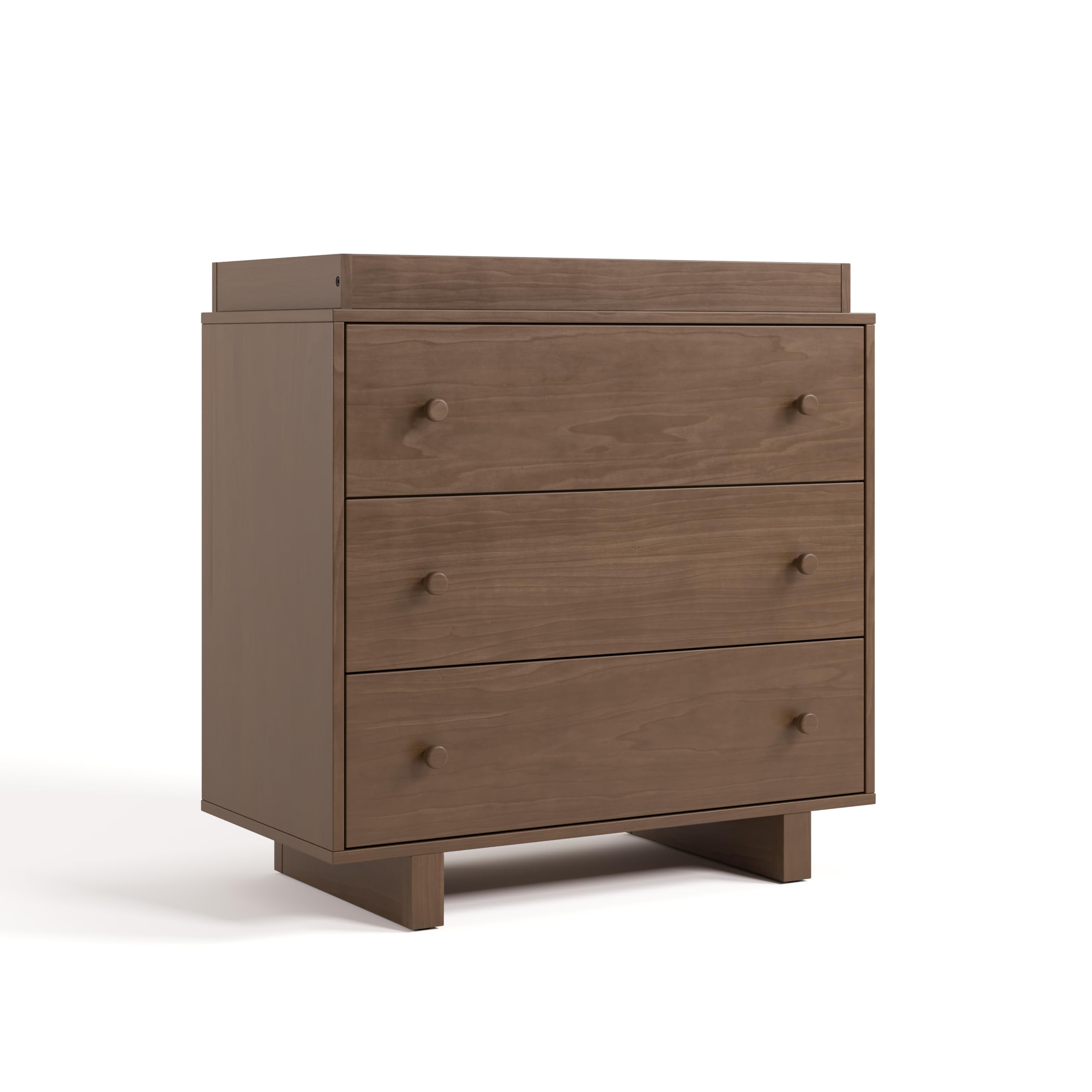 Storkcraft Texas 3 Drawer Chest with Removable Changing Table Topper (Hazelnut) - GREENGUARD Gold Certified Baby Dresser, Interl