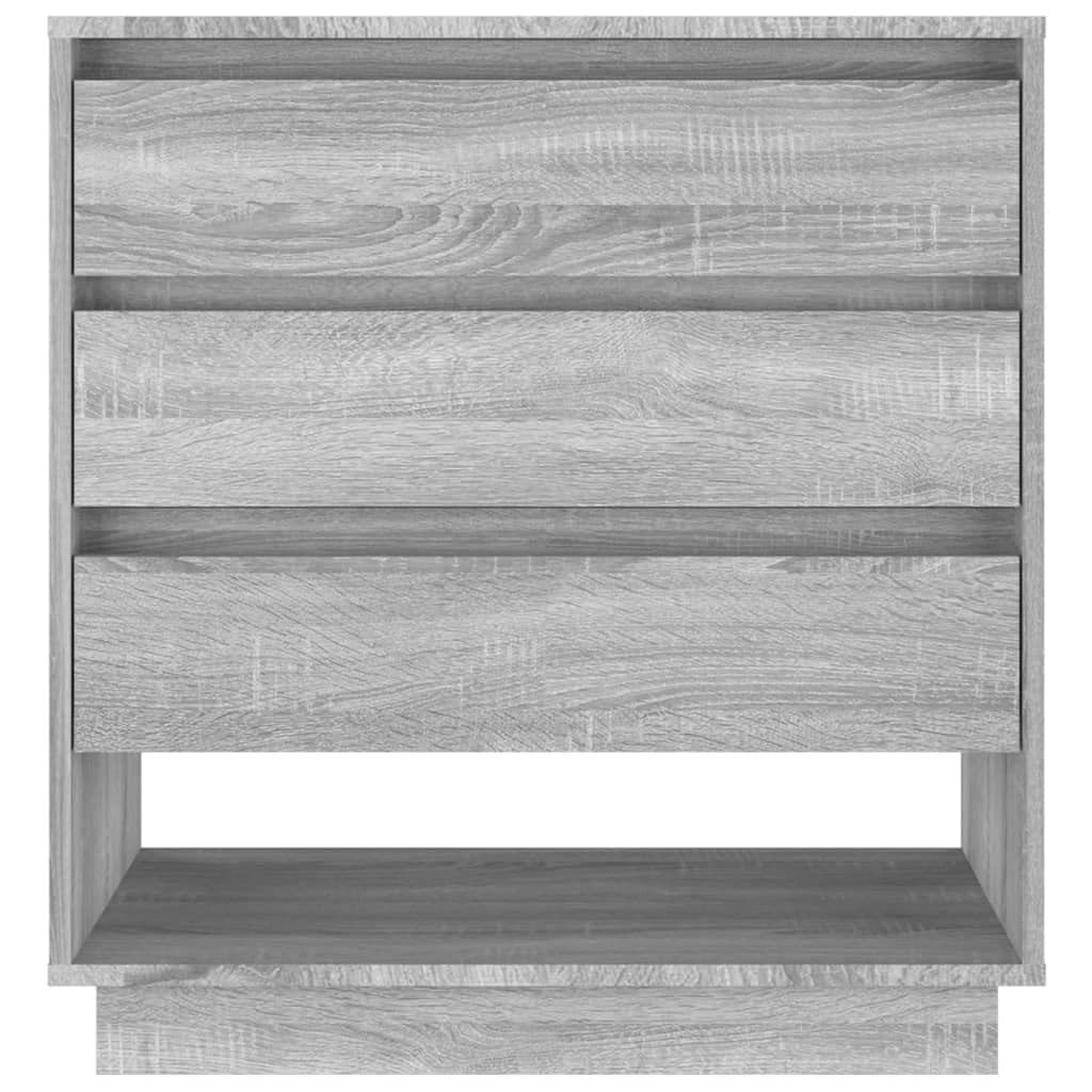 vidaXL Sideboard Gray Sonoma 27.6&quot;x16.1&quot;x29.5&quot; Engineered Wood