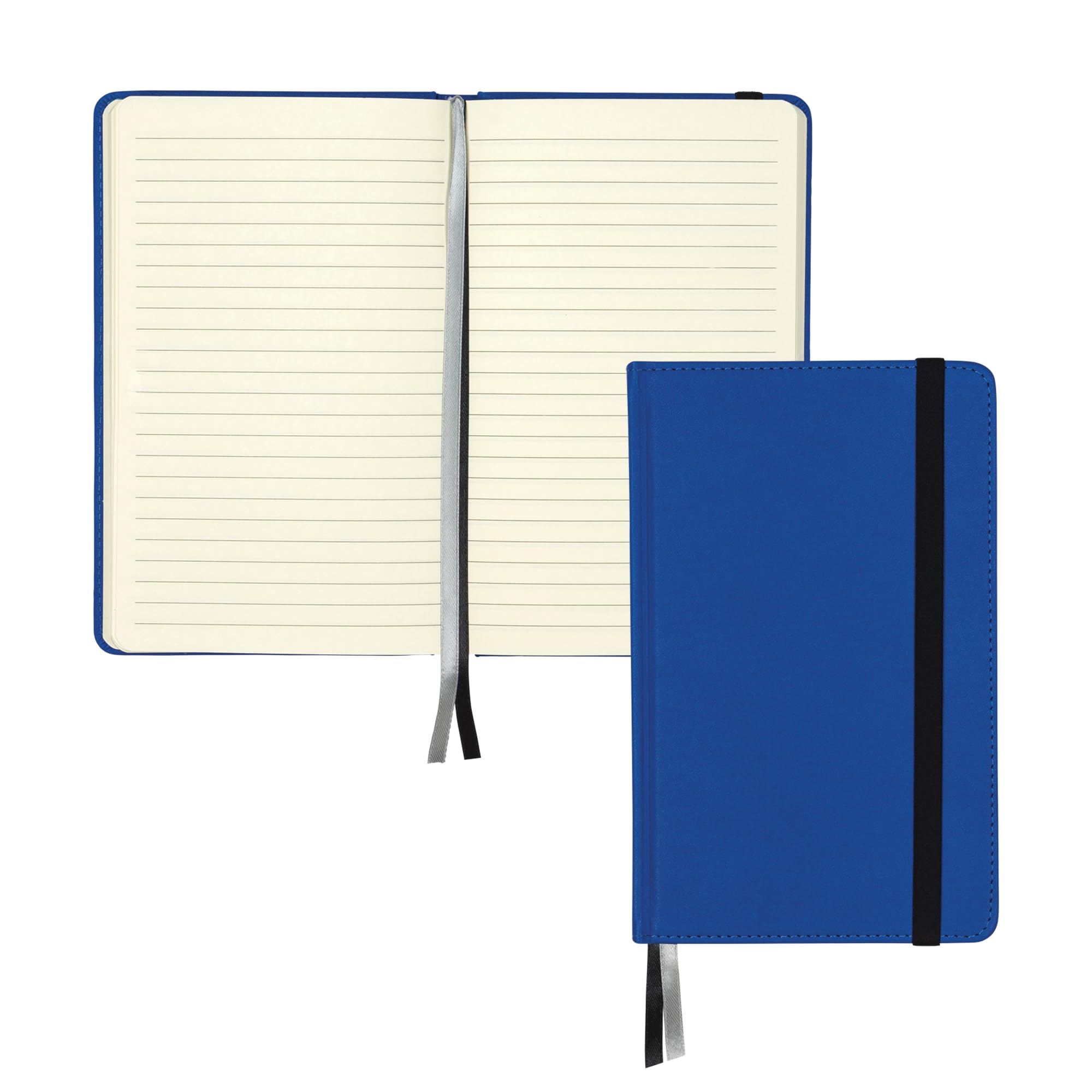 Samsill Hardcover Notebook, Classic Size Professional Notebook Journal, Pu Leather Cover, 5.25 Inch X 8.25 Inch, 120 Ruled Sheet