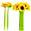 Sunflower Pens Faux Flowers Ballpoint Pens Creative Sunflower Gel Ink Pen 0.5 Mm Flower Writing Pen For School Office Home,Teach