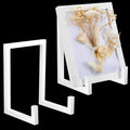 Sweetude 2 Pcs Large Plate Stands for Display 8 Inch Plate Holder Display Stand Metal Frame Holder Stand Decorative Table Top Ea
