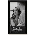 wallsthatspeak 5x11 Black Picture Frame for Puzzles Posters Photos or Artwork