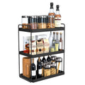 Etiquette Art Metal 3 Tier Kitchen Countertop Organizer, Stackable Cabinet Shelf Organizers, Space Saving Spice Rack Pantry Stor