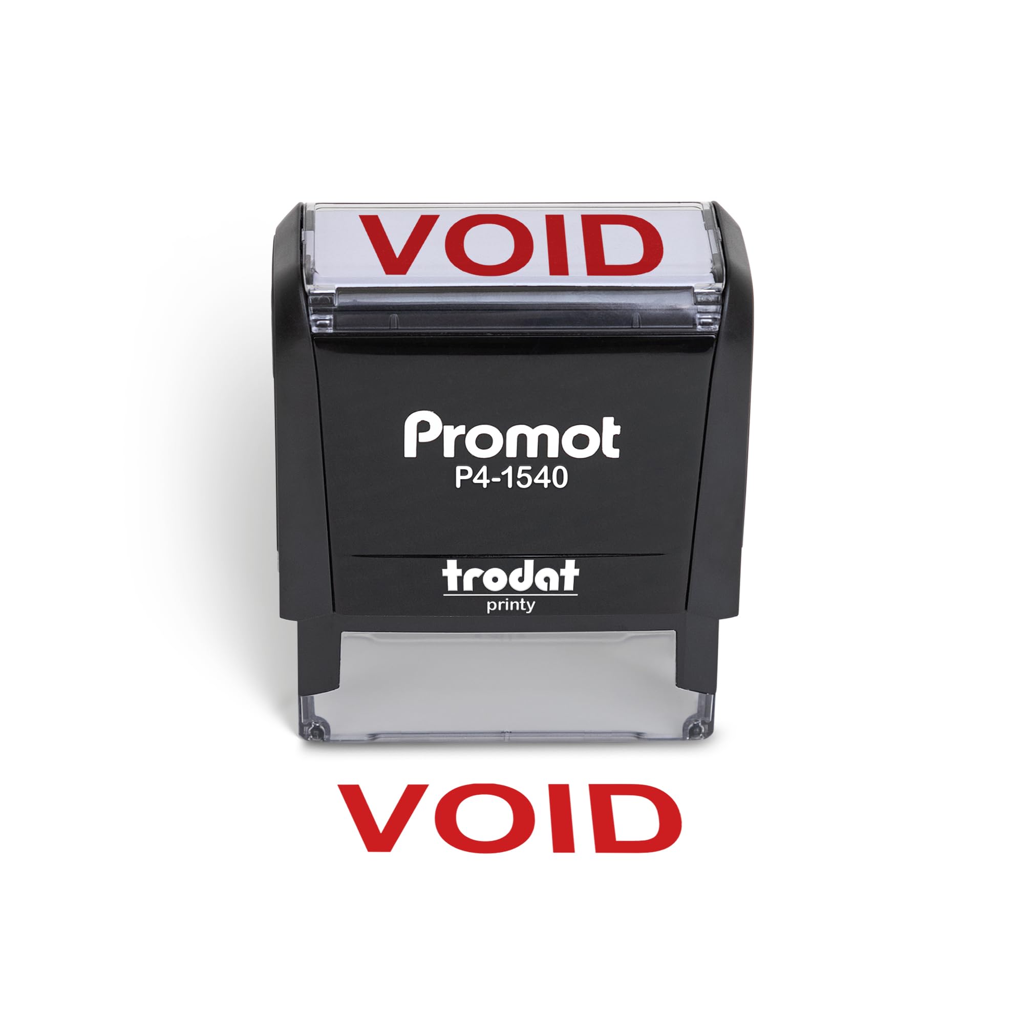 Promot Void Self Inking Rubber Stamp - Refillable Stampers For Office - Business, Accounting, Bookkeeping, Coding, Legal, Notary