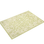 Jonathan Y Smb100D-9 Tela Bohemian Textured Weave Floral Indoor Outdoor -Area Rug, Coastal Traditional Transitional Easy-Cleaning,Bedroom,Kitchen,Backyard,Patio,Non Shedding 9 X 12, Green/Cream