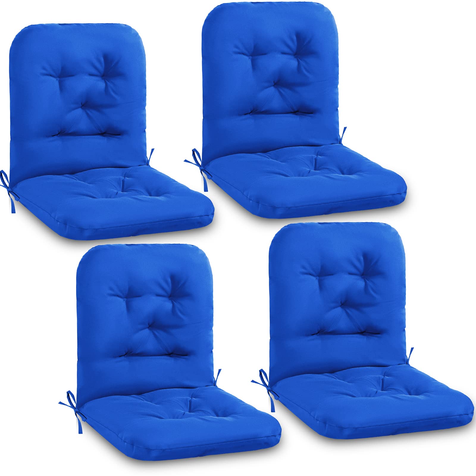 Chunful Tufted Back Chair Cushion Indoor Outdoor Weather Resistant Swivel Rocker Patio Chair Cushions For Outdoor Furniture(Roya