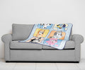 Bluey & Friends Plush Travel Throw Blanket - Measures 40 X 50 Inches Super Soft & Cozy Travel Accessories