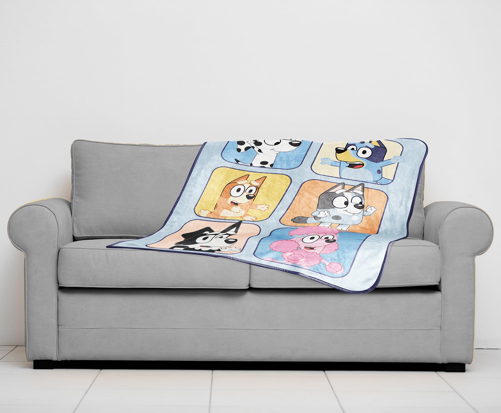 Bluey & Friends Plush Travel Throw Blanket - Measures 40 X 50 Inches Super Soft & Cozy Travel Accessories