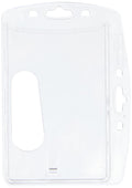 Durable Shell Style Single ID-Card Holder, Vertical or Horizontal Orientation, 0.20 x 4 x 2.75 , Clear (890519)