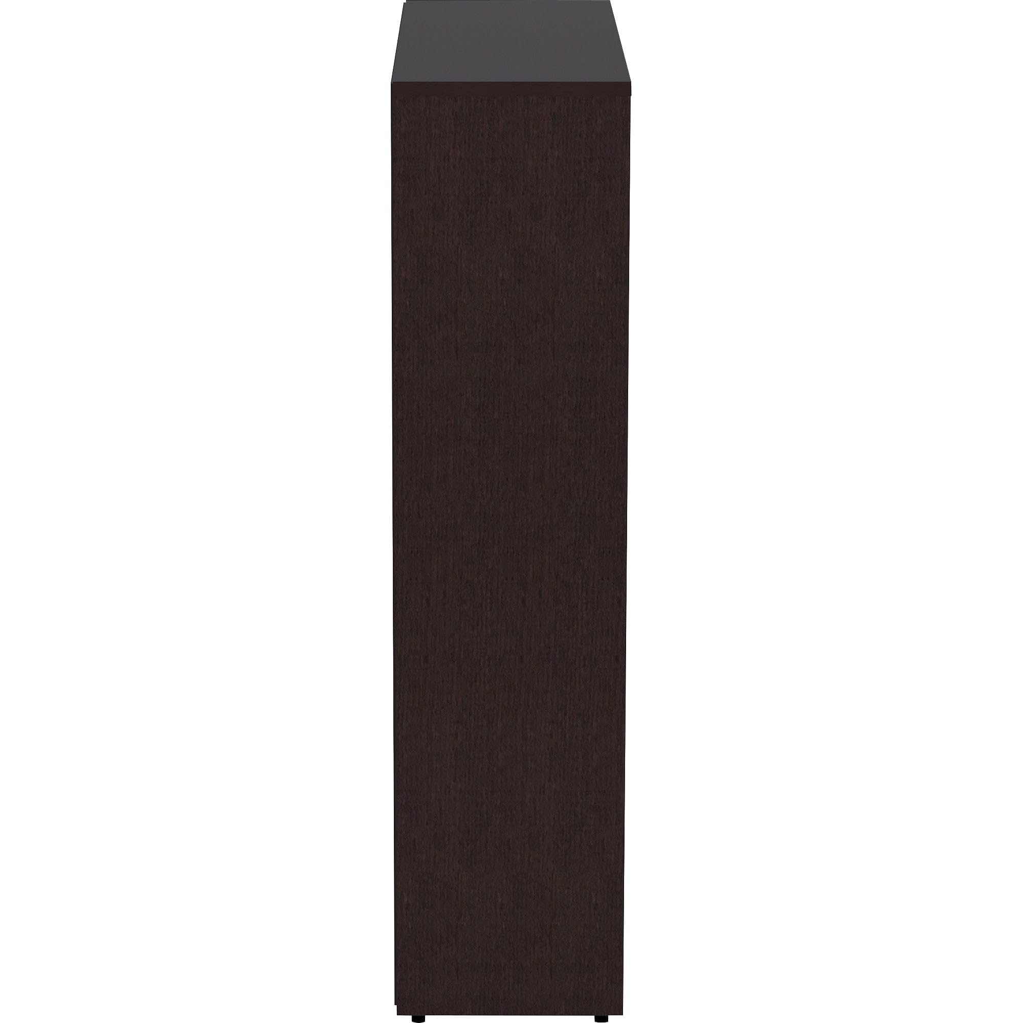 Lorell, Llr18227, Essentials Espresso Laminate Bookcase, 1 Each