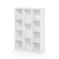 Furinno Luder Bookcase / Book / Storage , 11-Cube, White