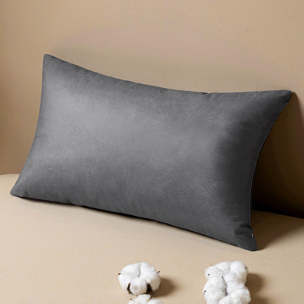 Miulee Pillow Insert 12X20 Inch, Decorative Rectangle Throw Pillow Inserts, Premium Fluffy Pillow Forms Sham Stuffer For Sofa Co