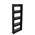 Navrang Multipurpose Plastic Rack And Shelves For Kitchen & Office Use, 5 Tier Basket For Home Super Sturdy Organiser Storage, B