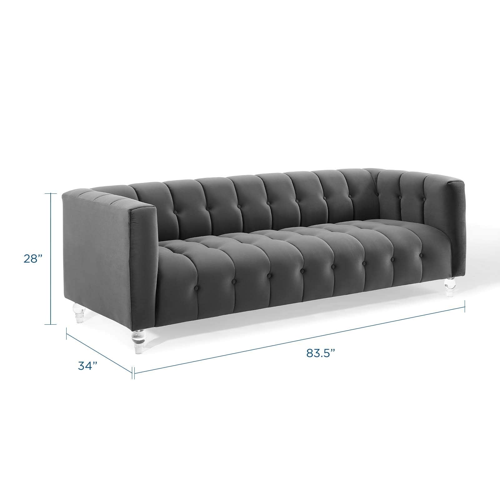 Modway Mesmer Sofas, Charcoal