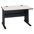 Bush Business Furniture Series A 48W Computer Desk in White Spectrum and Slate, Small Office Table for Home or Professional Work
