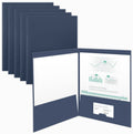 The Gallery Collection, 25 Count, Blue, Two Pocket Presentation Folders, Perfect For Sales Material, Important Documents & More