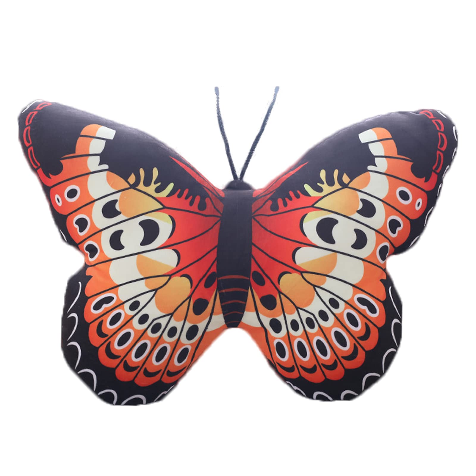 zhidiloveyou Butterfly Stuffed Animal Plush Butterfly Pillow Kawaii Toy (16'  12', Colorful)