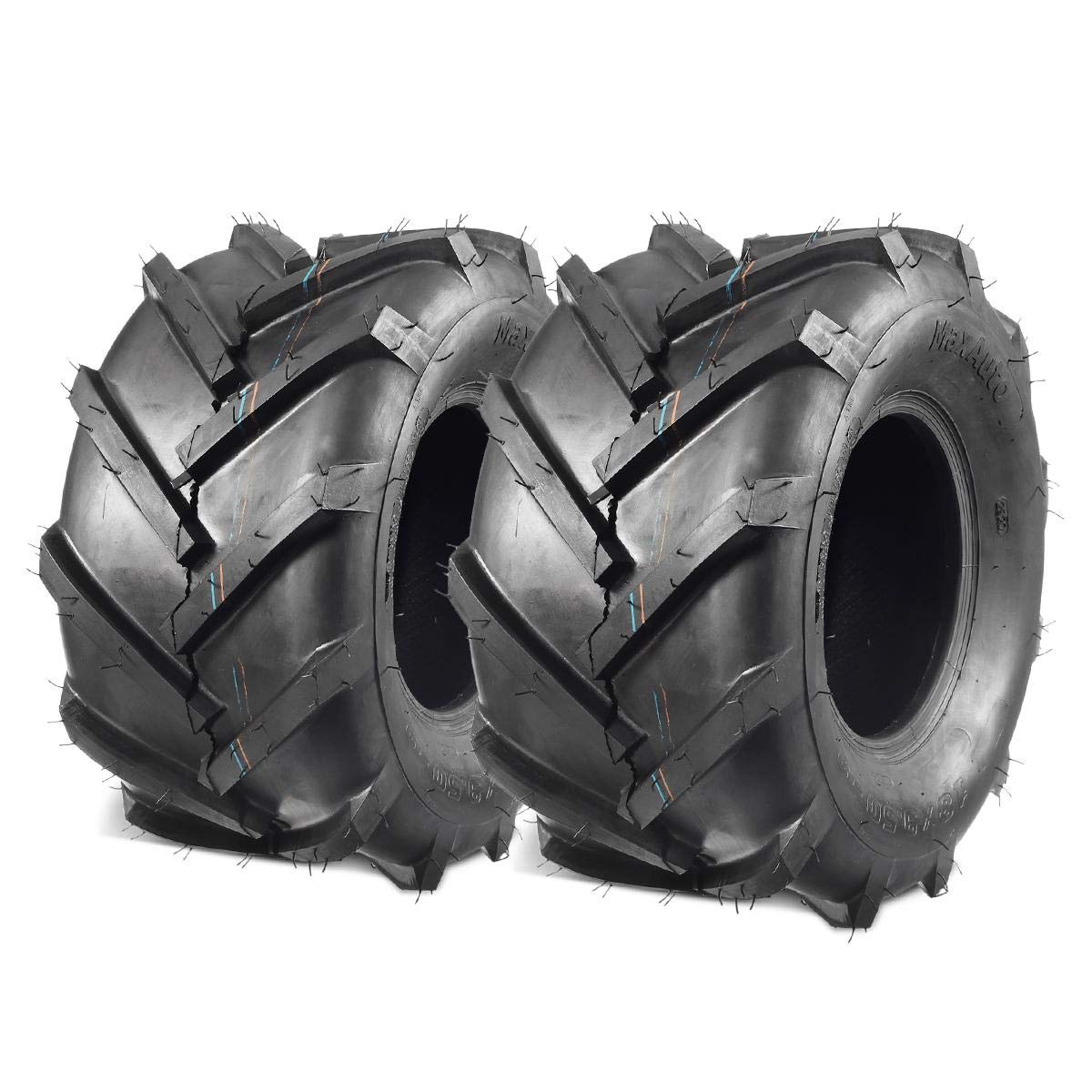 Maxauto 2 Pcs 18X9.50-8 Lawn Mower Tractor Tires 18X9.50X8 Very Wide 6 Ply Rated P328