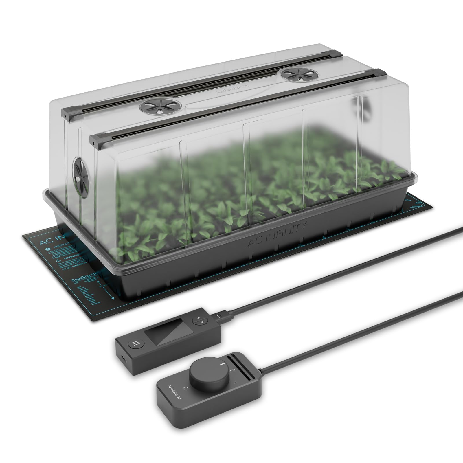 Ac Infinity Germination Dome Kit, Black, Indoor Gardening, Seed Starting, Cloning Plants