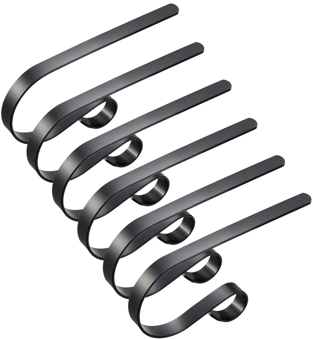 Edoneery Christmas Stocking Holders for Fireplace Mantle with Separate Double-Sided Tapes, Non-Slip Stocking Hangers for Shelves