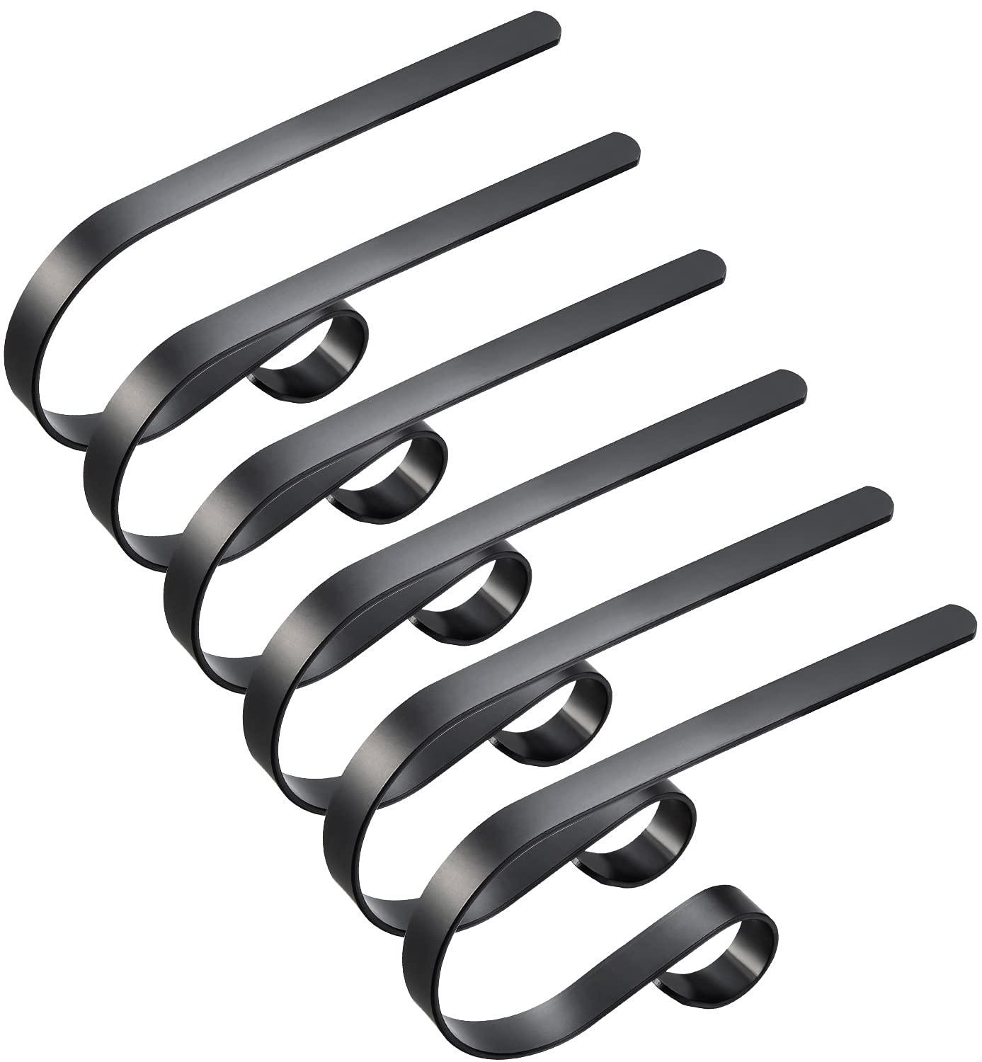 Edoneery Christmas Stocking Holders for Fireplace Mantle with Separate Double-Sided Tapes, Non-Slip Stocking Hangers for Shelves