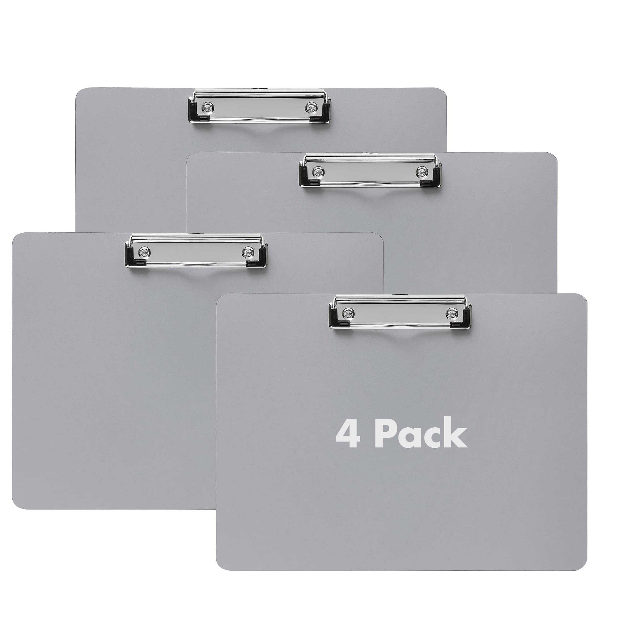 Landscape Clipboard, Horizontal Clipboards Hardboard For Office Home School - 8 1/2' X 11 Inch - 4 Pack