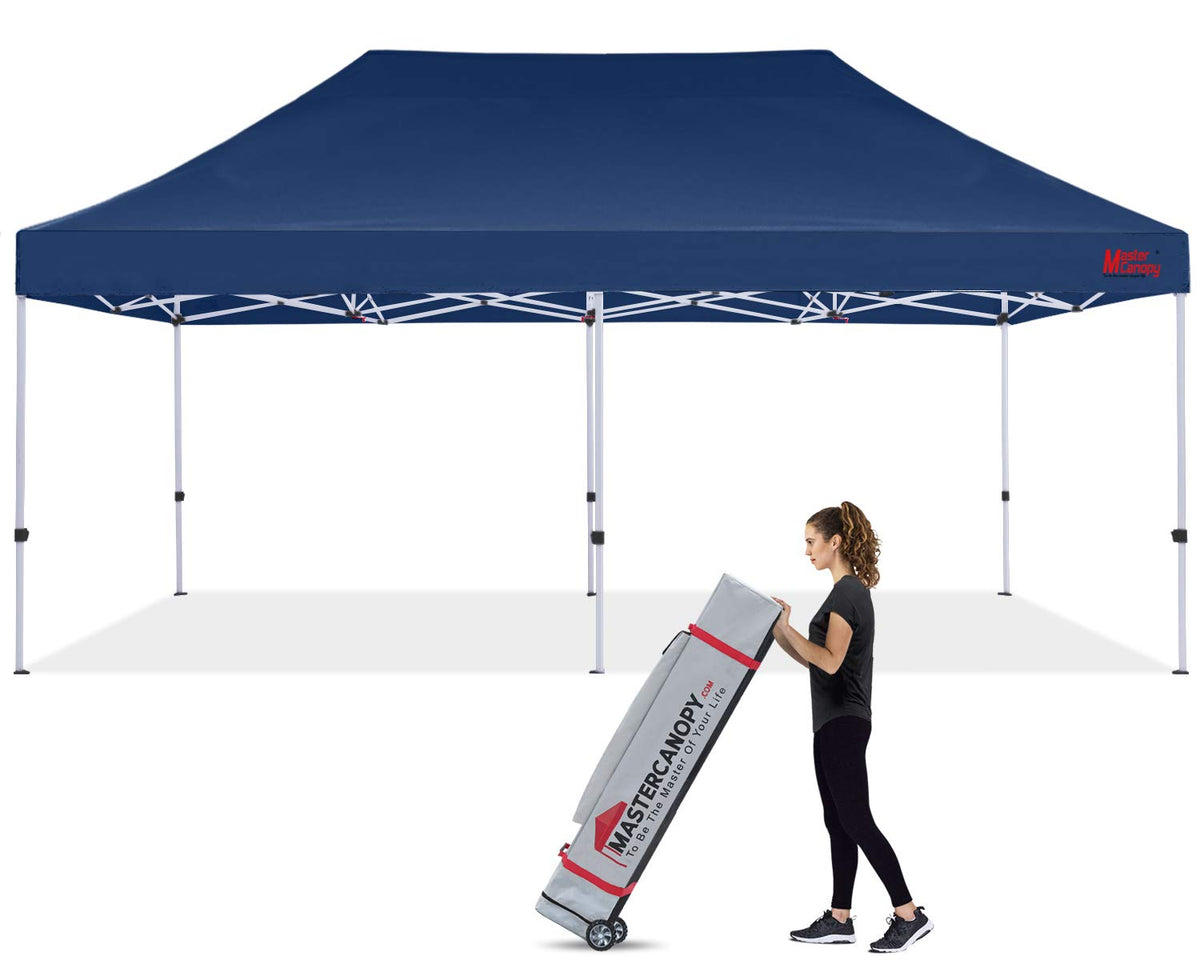 Mastercanopy Pop Up Canopy Tent Commercial Grade 10X20 Instant Shelter (Navy Blue)