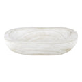 Santa Barbara Design Studio Table Sugar Paulownia Wood Bowl, 12.25-Inch Diameter, White