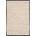 SAFAVIEH Natural Fiber Collection Area Rug - 10 x 14, Marble & Dark Grey, Border Sisal Design, Easy Care, Ideal for High Traff