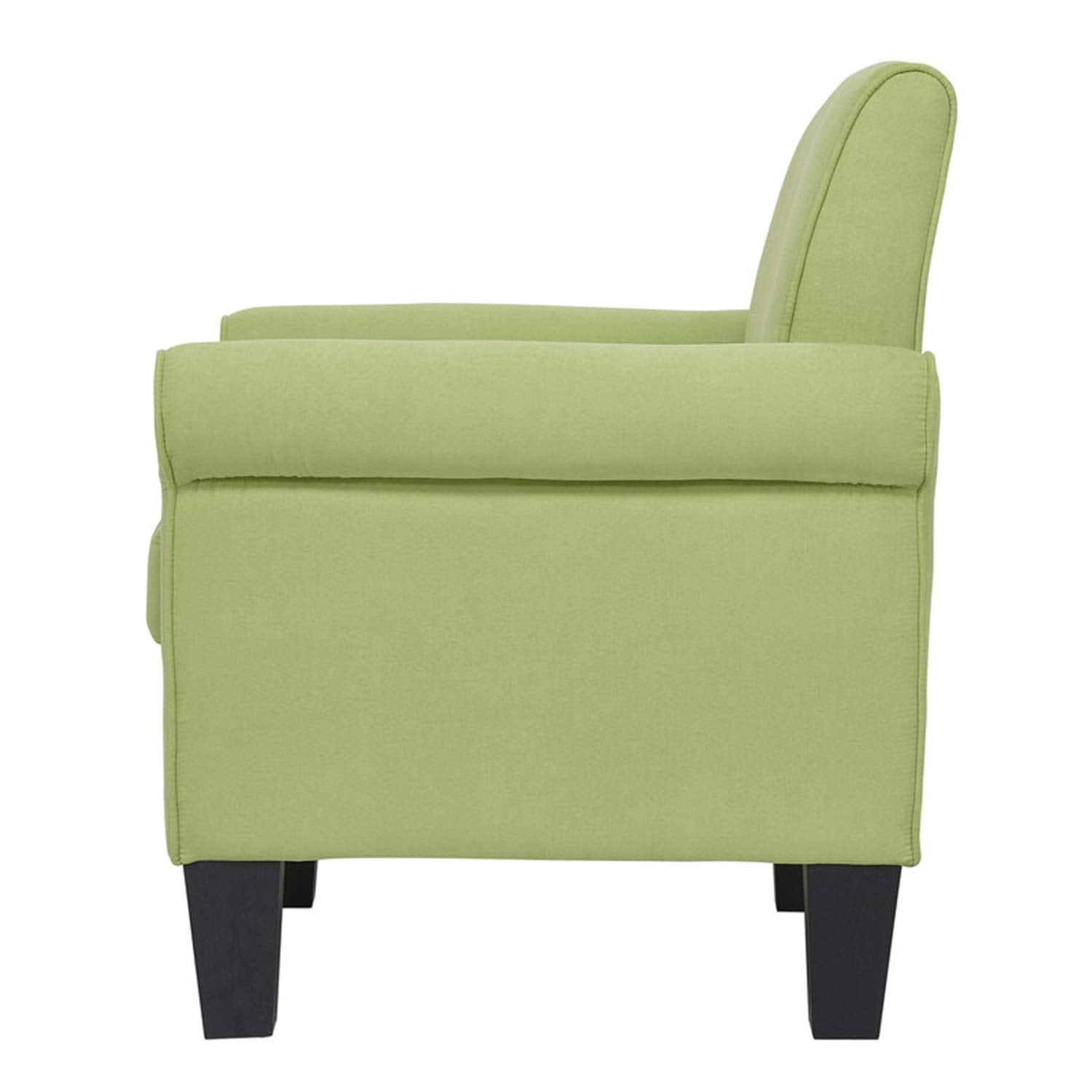 Lilola Home Angela Green Microfiber Fabric Armchair