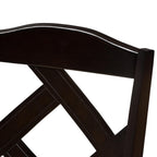 Baxton Studio Ruth Contemporary Fabric Dining Chair, Beige and Dark Brown, 2/Pack (142-2P-8027-HiT)