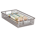 INDIAN DECOR 11700 All Purpose Basket  the Flexible Storage Basket  Metal Wire Basket with Handles  Universally Applicable